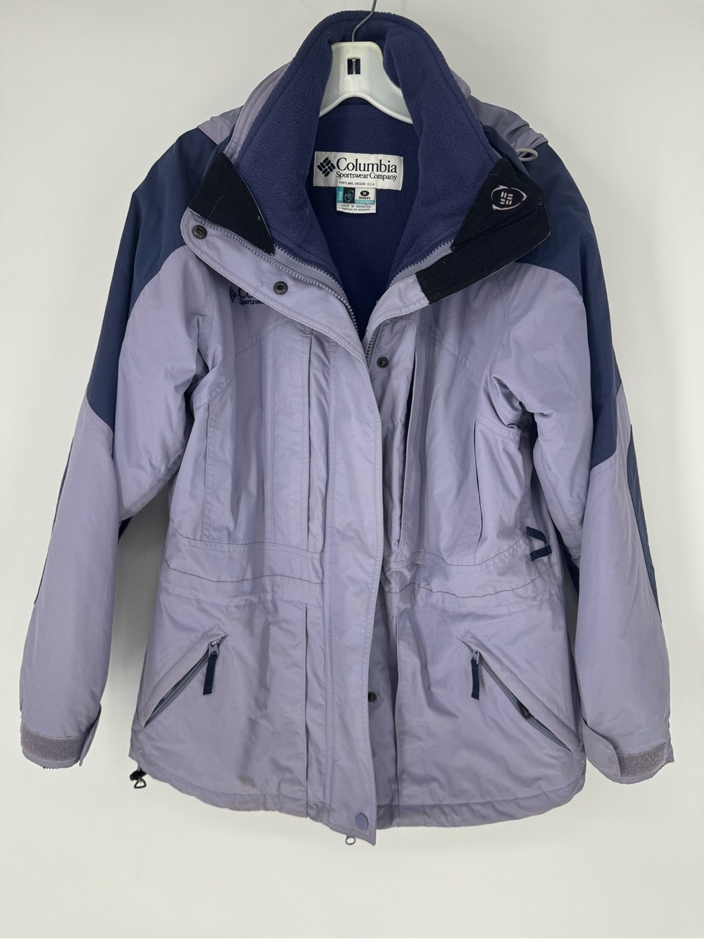 Columbia Lavender and Navy Ski double layered Jacket